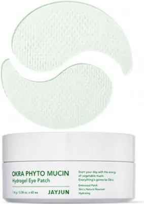 Obrázok produktu pre JAYJUN Okra Phyto Mucin Hydrogel Eye Patch 60ks - hydrogélové náplasti na oči