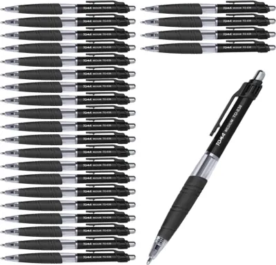 Zdjęcie produktu dla Długopis czarny Medium 24 sztuki