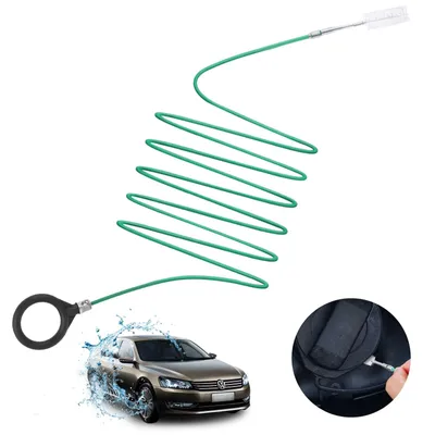 Immagine prodotto di Spazzola flessibile per scarico - 300 cm - Tetto apribile auto - Nylon - Acciaio inox