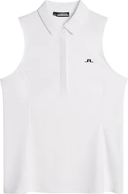 Produktbild von J.lindeberg Dena Ärmelloses Poloshirt Für Damen Weiß L Weiß L