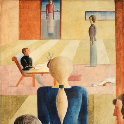 Produktbild von Oskar Schlemmer Kunstdruck Bild - Die Frauenschule, 1930 (40 x 40 cm)