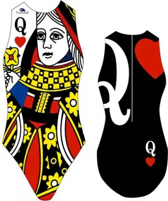 Produktbild von Turbo Queen Of Hearts Badeanzug Mehrfarbig 4XL Damen Mehrfarbig 4XL
