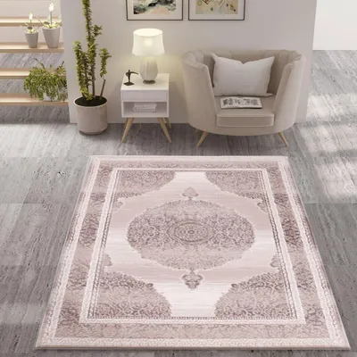 Produktbild von Designer Teppich Dubai Beige Elegant Orientalisch, Maße:120x170 cm