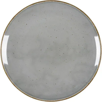 Produktbild von 12x Teller flach, Serie Hotel, grau, braun gesprenkelt, Ø 280 mm, 12 Stück