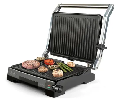 Produktbild von Black+Decker BXGR2200E Kontaktgrill 2.200 Watt Edelstahldesign