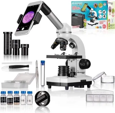 Immagine prodotto di Microscopio BRESSER Biolux SEL, zoom 40x-1600x, supporto per smartphone, valigetta rigida, microscopio per studenti