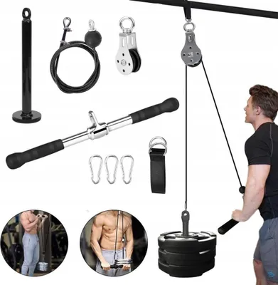 Produktbild von Klimmzugstange, Set: 2 cm Stange, 2,5 m Seil, 51 cm gerader Griff