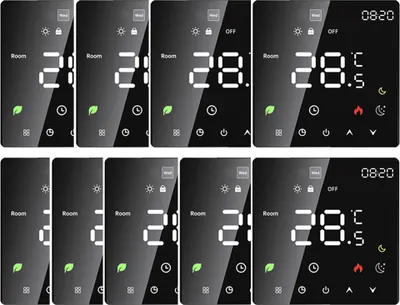 Produktbild von 9X Smart Thermostat 3A Digital Raumthermostat Wasserheizungsgeräte Fußbodenheizung, Touchscreen, programmierbare Temperaturregelung, 2 Modus