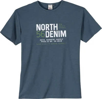 Produktbild von North Latitude XXL T-Shirt blau cooler Print, Größe:3XL