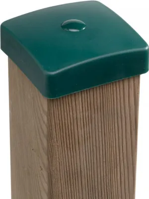 Produktbild von Abdeckkappe für Pfosten Kunststoff grün 70x70mm