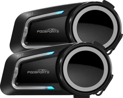 Obrázek produktu pro Interkom pro motocykly, dosah až 2000 metrů, duální Bluetooth 54, připojení 10 jezdců, vodotěsnost IP67, HiFi 40mm reproduktor