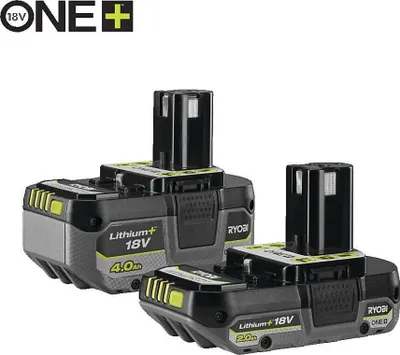 Immagine prodotto di Set batteria Ryobi 'RB18242X' – 18 V (4 Ah e 2 Ah)