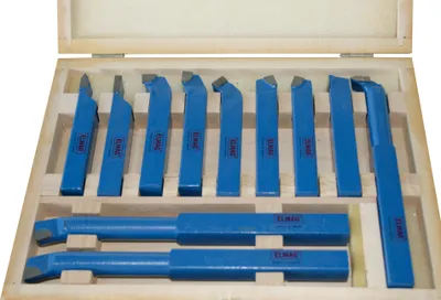 Image de Jeu d'aciers de décolletage 20x20 mm, 11 pièces