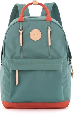 Produktbild von Himawari | Modischer Rucksack, mit Laptop-Fächern, Grün, 28x40x15 cm