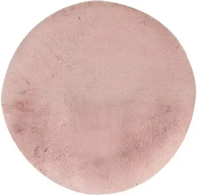 Produktbild von Fellteppich Happy, rosa, Durchmesser: 160 cm, 100% Polyester (Flor)