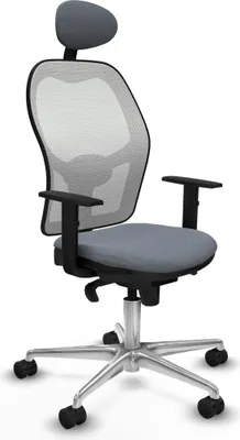 Obrázok produktu pre Kancelárske kreslo s opierkou hlavy Jorquera Piqueras y Crespo 1D086N1 Grey