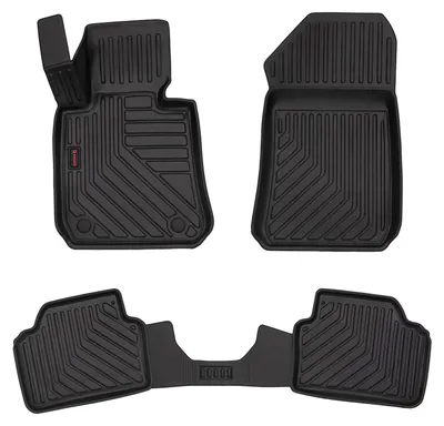 Produktbild von Gummi-Fußmatten für BMW 3 E90 2004-2011 (Limousine) – 4-tlg, Schwarz, passgenau