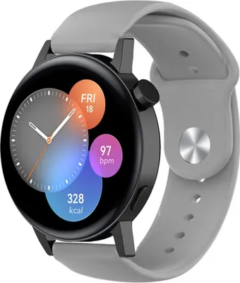 Produktbild von Strap-it Huawei Watch GT 3 42mm Sportarmband (Grau)