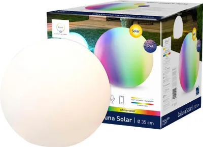 Produktbild von TINT Müller-Licht Solar LED-Gartenleuchte Calluna, Ø 35 cm, RGB+W
