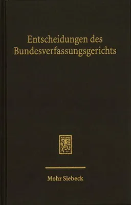 Obrázok produktu pre Entscheidungen des Bundesverfassungsgerichts (BVerfGE)