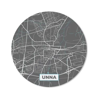 Produktbild von MuchoWow® Mauspad Mousepad Stadtplan - Deutschland - Blau - Unna - Karte 20x20 cm - Mousepads - Maus Mat - Pad - Mausunterlage - Schreibtischmatte