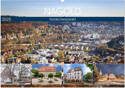 Produktbild von Nagold (Wandkalender 2025 DIN A2 quer), CALVENDO Monatskalender