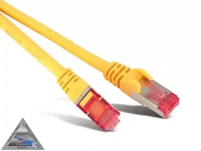 Produktbild von Patchkabel cat6A S/FTP PIMF Halogenfrei gelb 0,25m