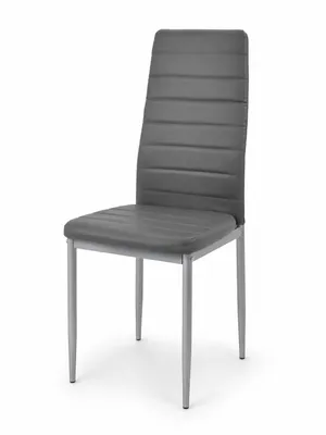 Zdjęcie produktu dla Krzesło INSPIRO CH-3 do jadalni, kolor szary, obicie z sztucznej skóry, nogi metalowe, kolor szary, Obraz wygenerowany przez AI