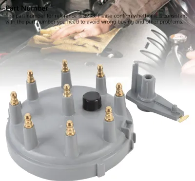 Obrázek produktu pro Sada rotoru rozdělovače zapalování DC12V 8233 Mosazné svorky Náhrada za Bronco E-150 E-250 V8 5,0 l 5,8 l Šedá