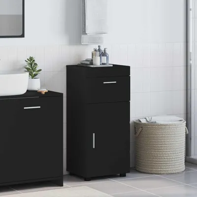 Immagine prodotto di Maison Exclusive - Set di mobili da bagno TULUM Nero 37 x 31,5 x 82 cm