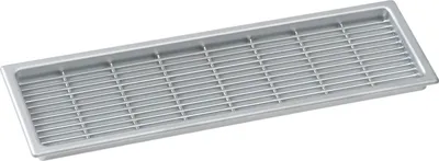 Produktbild von Lüftungsgitter Abluftgitter Möbelbeschlag 222 x 57 mm Kunststoff verchromt