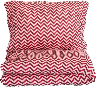 Obrázek produktu pro Ložní prádlo 100% bavlněný žerzej - celoroční ložní prádlo, cik-cak vzor 155x220 cm