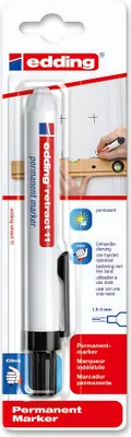 Produktbild von Edding Permanentmarker retract 11 1,5-3 mm schwarz Blister