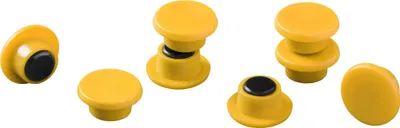 Produktbild von DURABLE Magnete Ø 15 mm Industrieverpackung 20 St., 475104 gelb