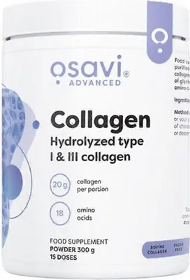 Productafbeelding van Osavi Collageen Peptiden Type 1 en 3, 300 gram