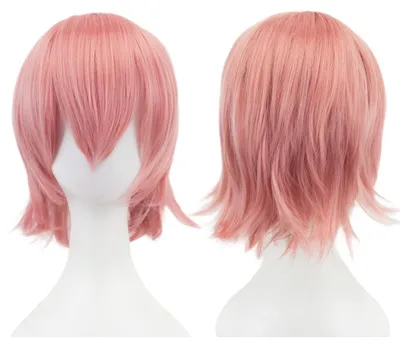 Produktbild von Perücke mit Pony – Kurze Bob-Perücke – Uni, geeignet für Cosplay – Halloween-Kostüm – Aus synthetischen Fasern – Bequemer Sitz