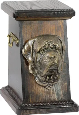 Zdjęcie produktu dla Mastif angielski, Mastiff - urna na prochy psa, elegancka urna ze statuetką, pamiątkowa urna z popiersiem psa marki Art-Dog