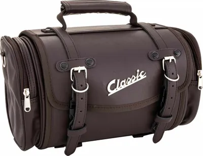 Zdjęcie produktu dla Mała torba SIP Classic z ciemnobrązowej ekoskóry z zamkiem