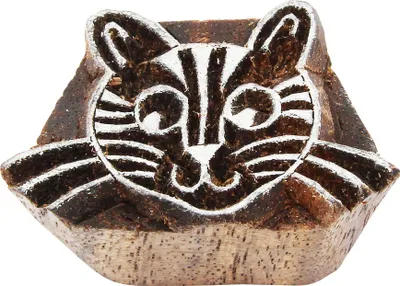 Produktbild von Stempel aus Holz - Katze 01 - 3 cm - Holzstempel
