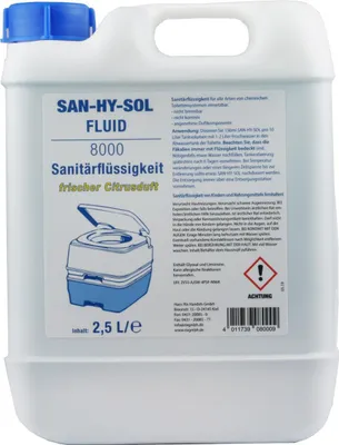 Produktbild von San-Hy-Sol Fluid 8000 Sanitärflüssigkeit 2,5L