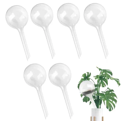 Image de Lot de 6 boules d'arrosage pour plantes - Système d'arrosage automatique pour l'intérieur et l'extérieur