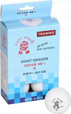 Image de Dragon géant Silver Star* balles de ping pong 8331 6 pcs.