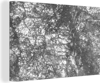 Obrázek produktu pro OneMillionCanvasses® - Obrazy na plátně - 140x90 cm, Mramor - Černá - Bílá - Kameny, Nástěnné umění tisk Nástěnná dekorace - Fotografie na plátně - Obraz na dřevěném rámu