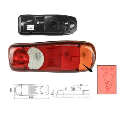 Produktbild von Recht Rückleuchten Heckleuchte Rücklicht Für VW T5 Renault Volvo Nissan Pritsche