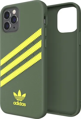 Zdjęcie produktu dla Adidas 3-Stripes, Pokrowiec, Apple, iPhone 12, iPhone 12 Pro, 15,5 cm (6.1"), Zielony, Żółty