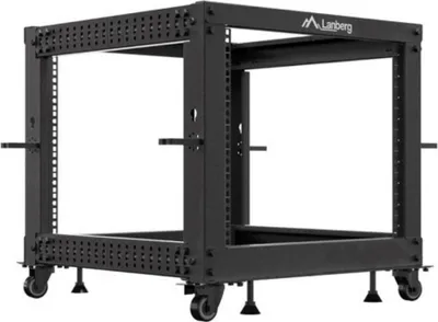 Image de Lanberg Open rack 19'' 9U 600x600-1100 regulowany czarny