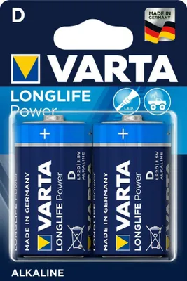 Immagine prodotto di Batteria VARTA Longlife Power D in blister da 2 pezzi