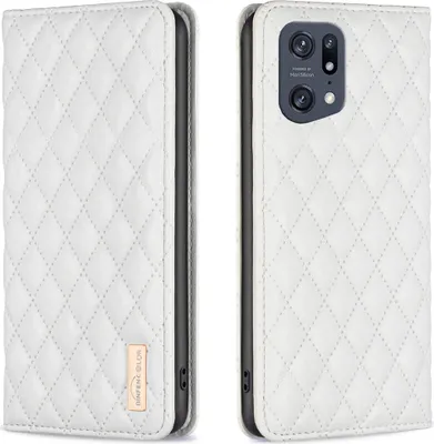 Produktbild von OPPO Find X5 Pro Hülle, Elegant Bookstyle Flip Leder Kartenfächer Schutzhülle mit Ständer für OPPO Find X5 Pro Weiß