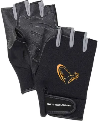 Produktbild von Savage Gear Angelhandschuhe Neoprene Half Finger L