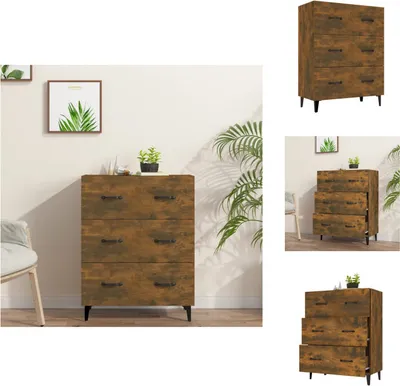 Produktbild von vidaXL Sideboard Räuchereiche 69,5x34x90 cm Holzwerkstoff -  Sideboards